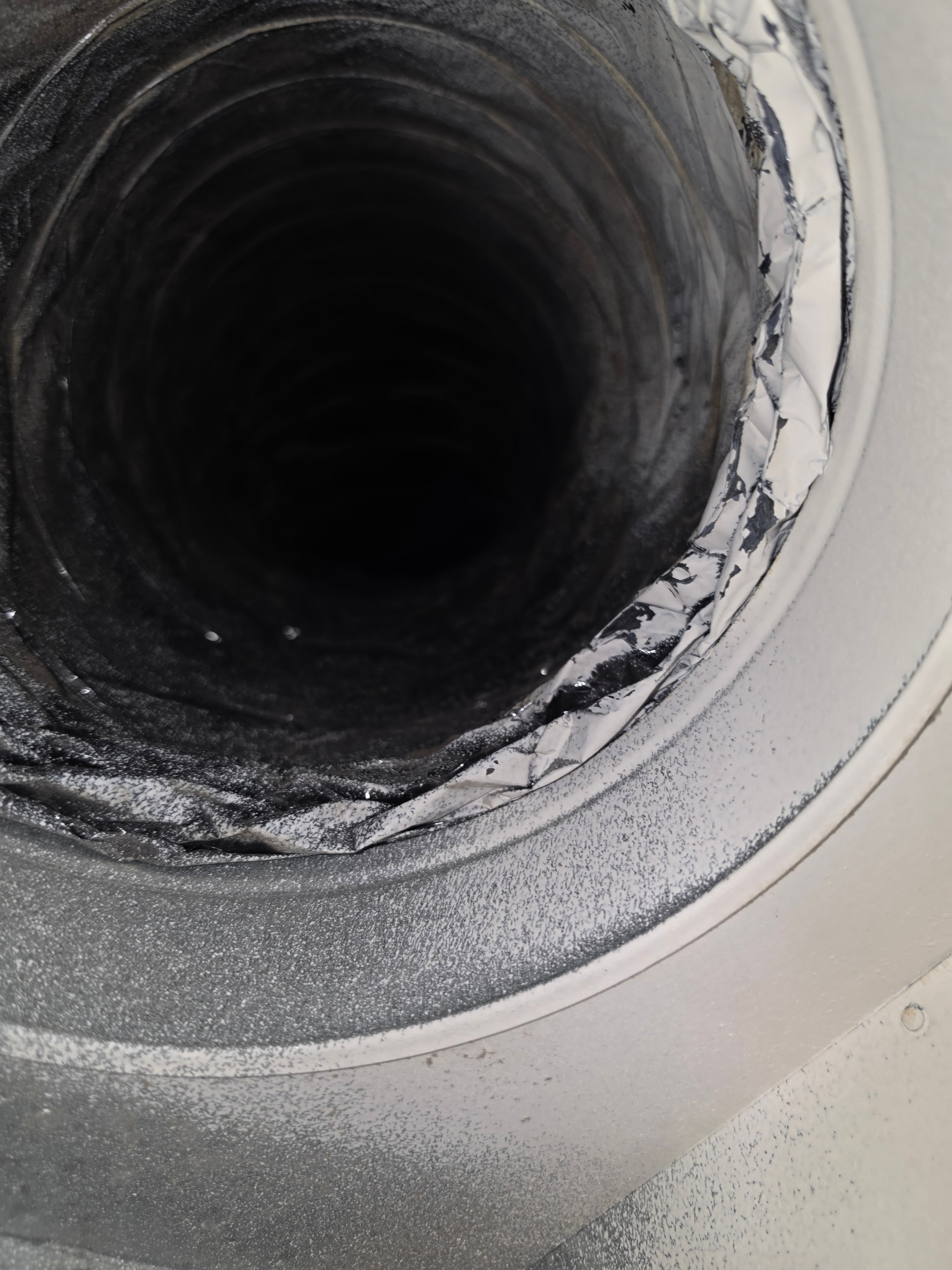 Duct interior fully cleaned after source removal and antimicrobial treatment — Lakewood NJ