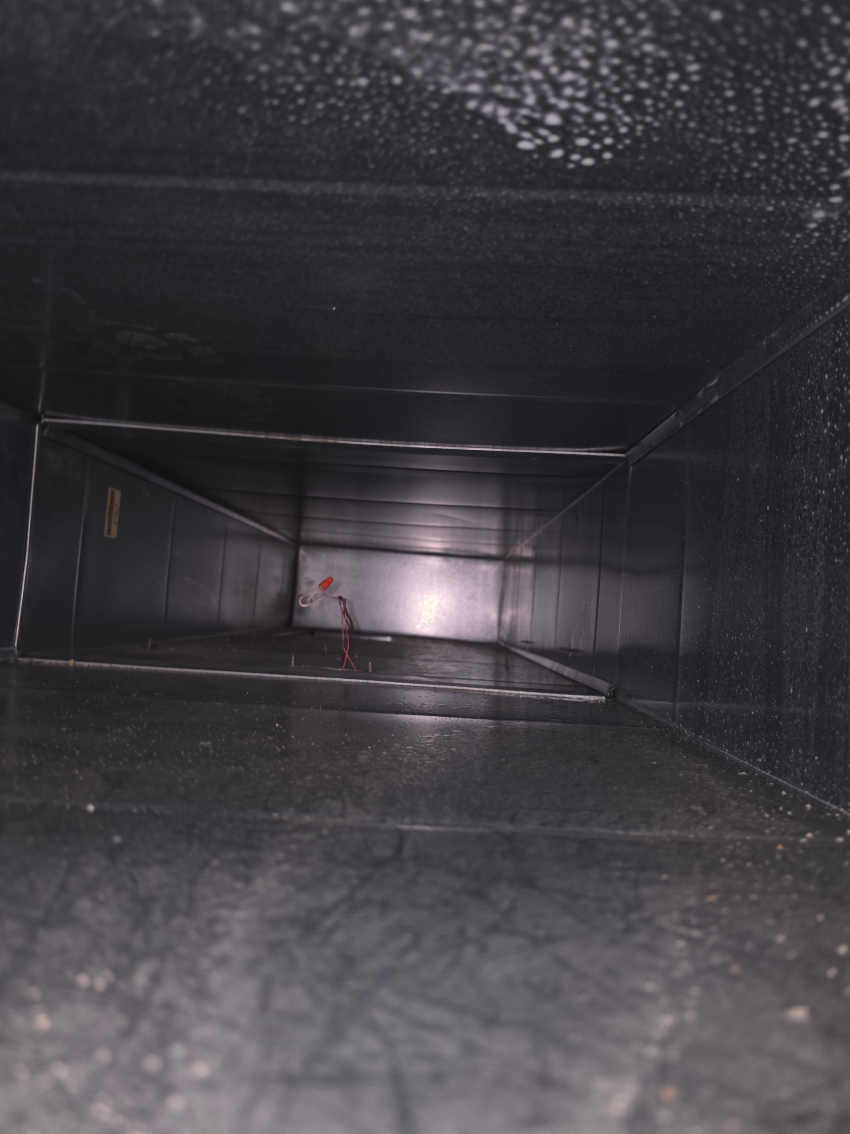Main duct trunk clean and clear after professional cleaning — Summit NJ
