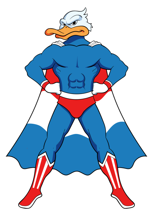 Duck Rogers — HVAC Cleaning Specialists mascot