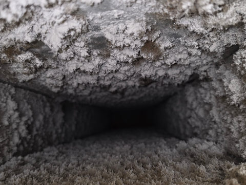 Rectangular air duct before cleaning — Brick, NJ